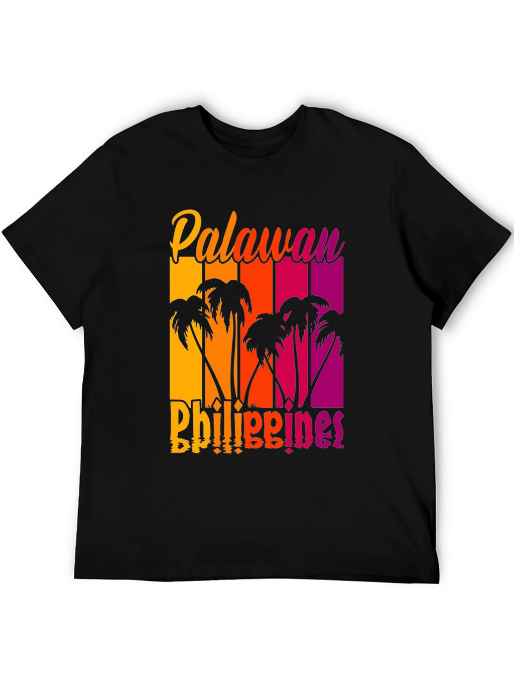 Palawan Philippines Palm Tree Graphic T-Shirt