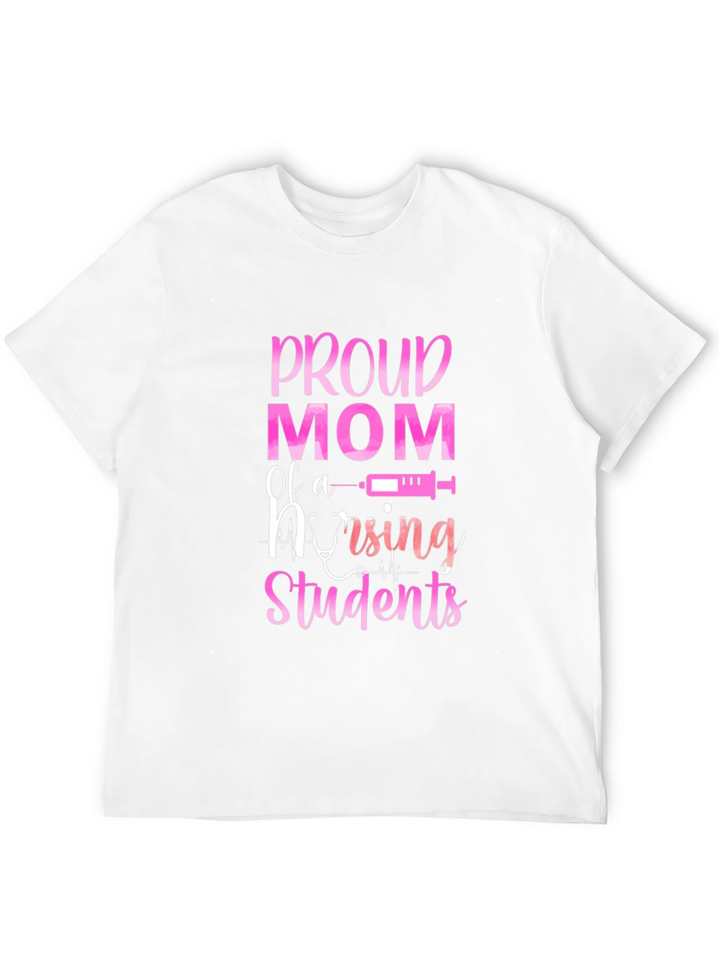 Proud Mom of Nursing Students Black T-Shirt