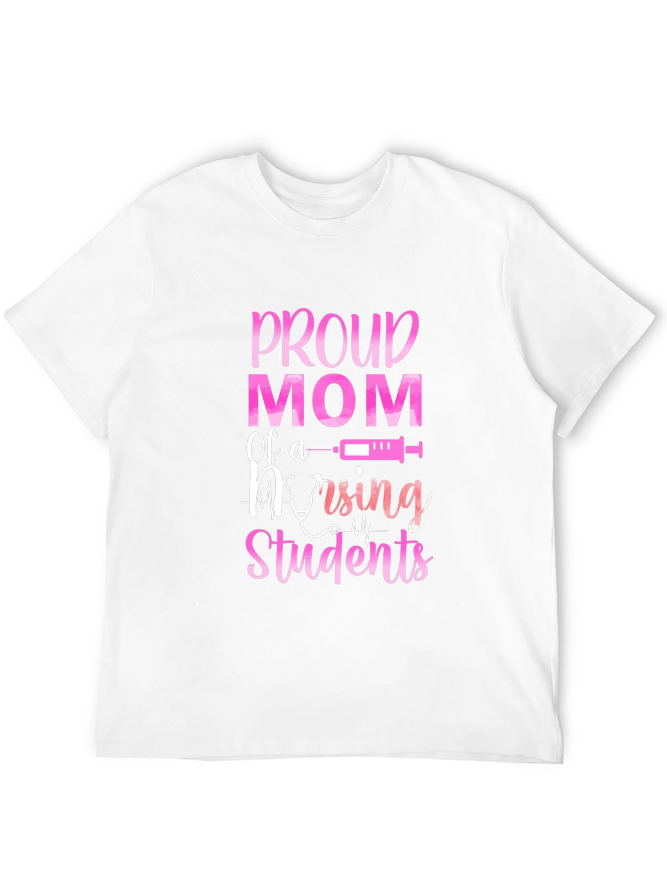 Proud Mom of Nursing Students Black T-Shirt