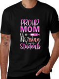 Proud Mom of Nursing Students Black T-Shirt