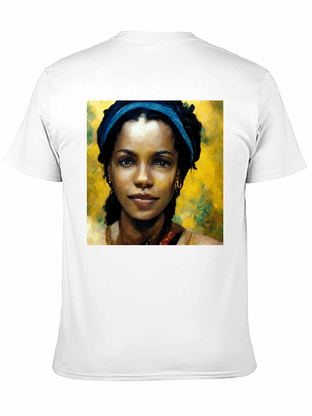 African Woman Portrait Black T-Shirt