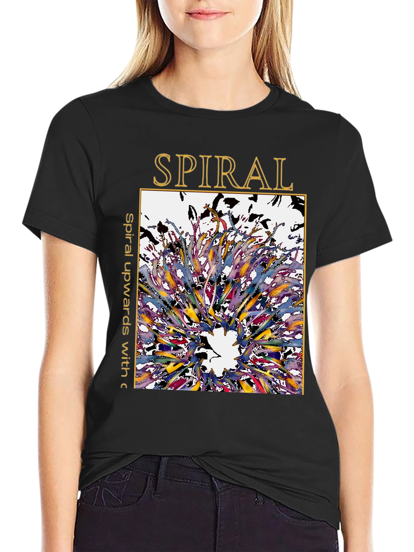 Spiral Graphic Tee - Artistic Unisex T-Shirt