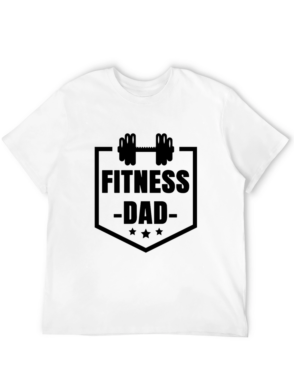 Fitness Dad Black Graphic T-Shirt