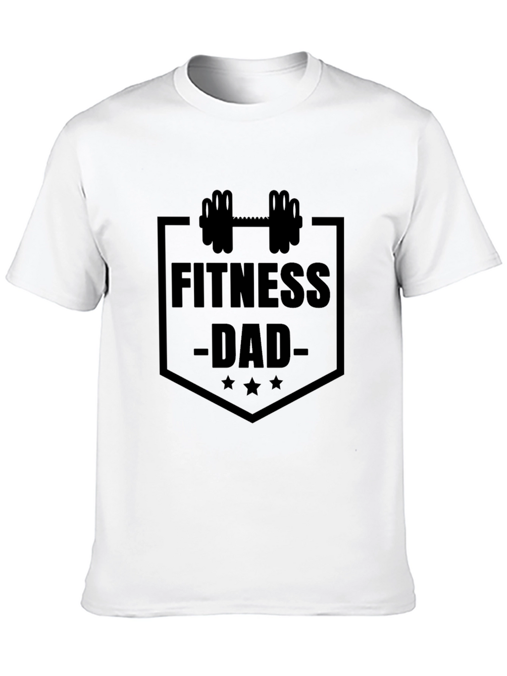 Fitness Dad Black Graphic T-Shirt