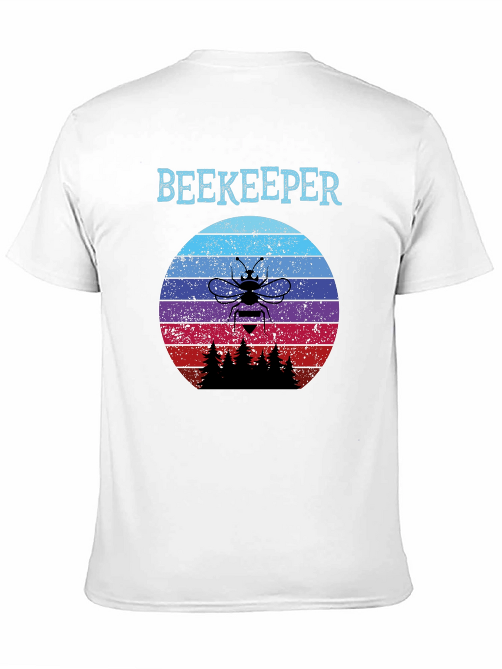 Beekeeper Sunset T-Shirt - Retro Bee Keeper Tee