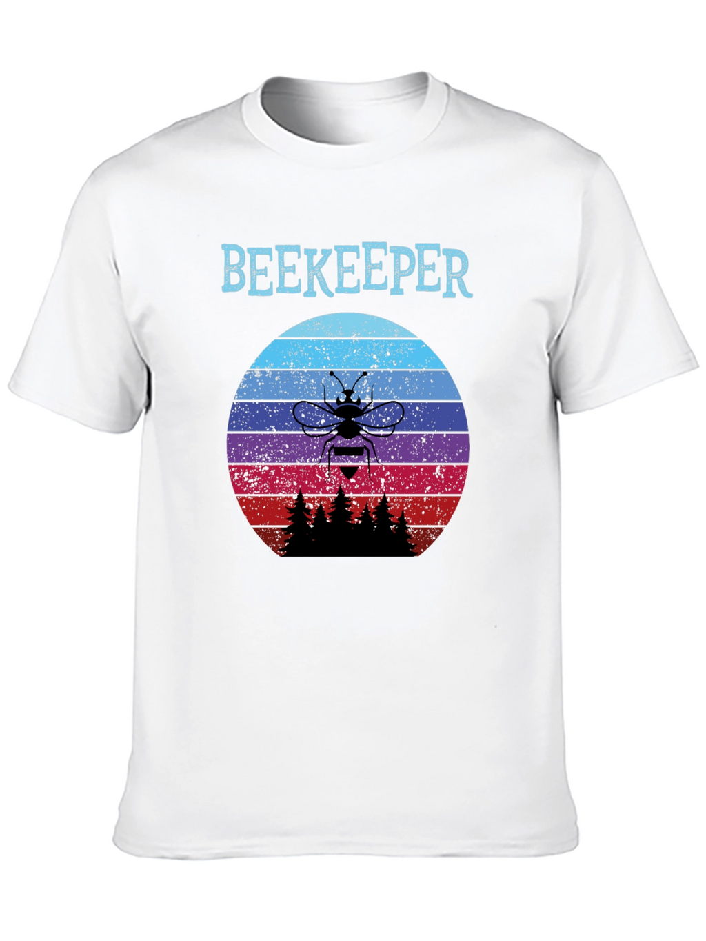 Beekeeper Sunset T-Shirt - Retro Bee Keeper Tee