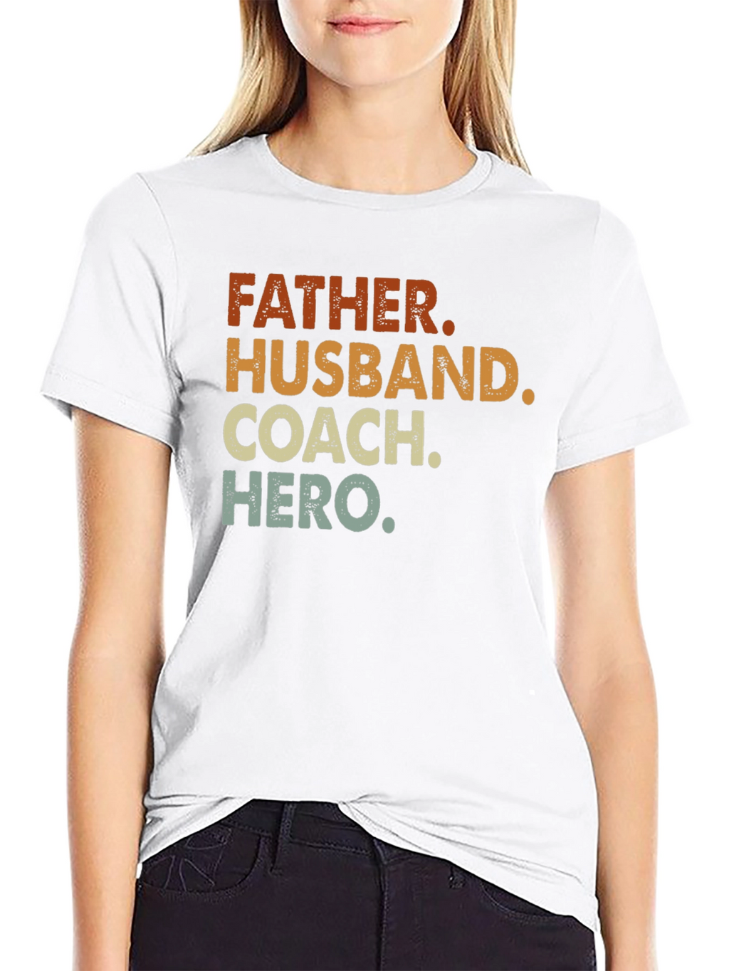 Father Husband Coach Hero Graphic Tee