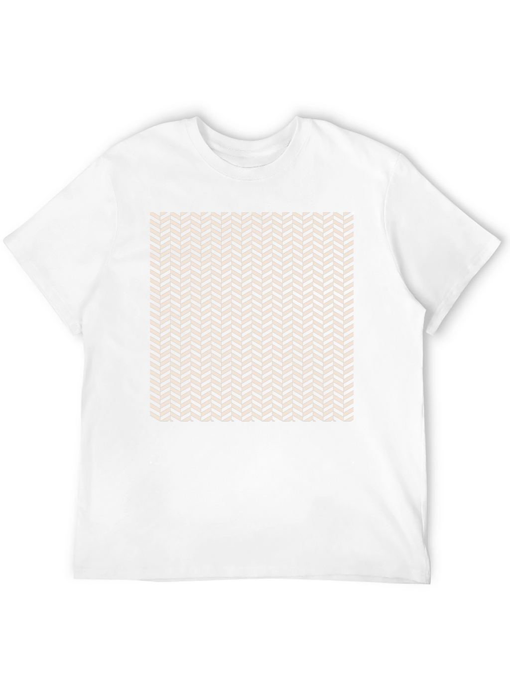 Herringbone Pattern Tee - Modern Style