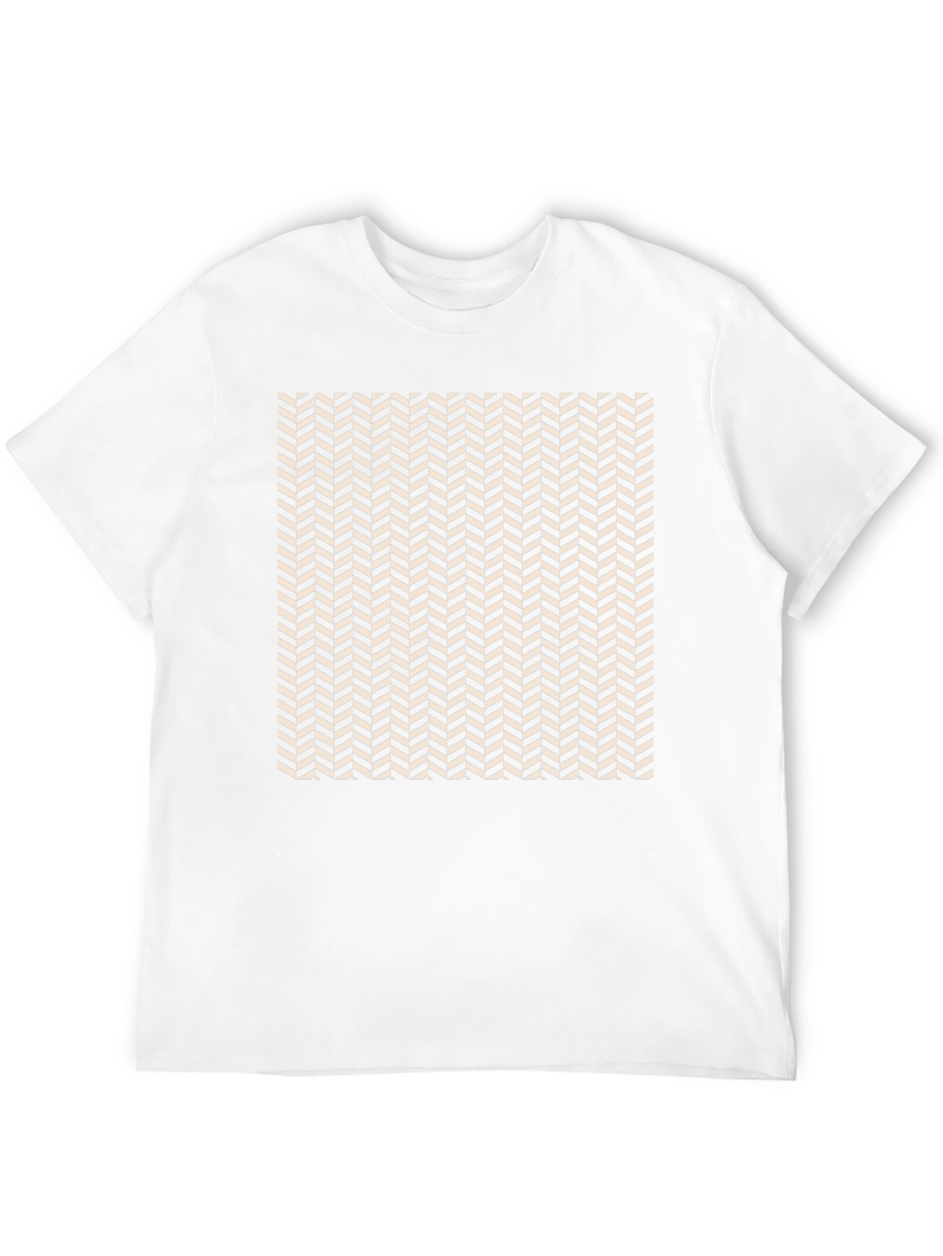 Herringbone Pattern Tee - Modern Style