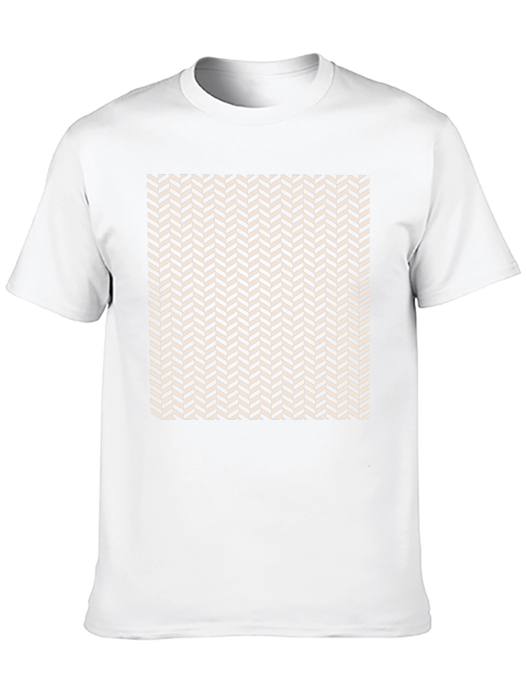 Herringbone Pattern Tee - Modern Style
