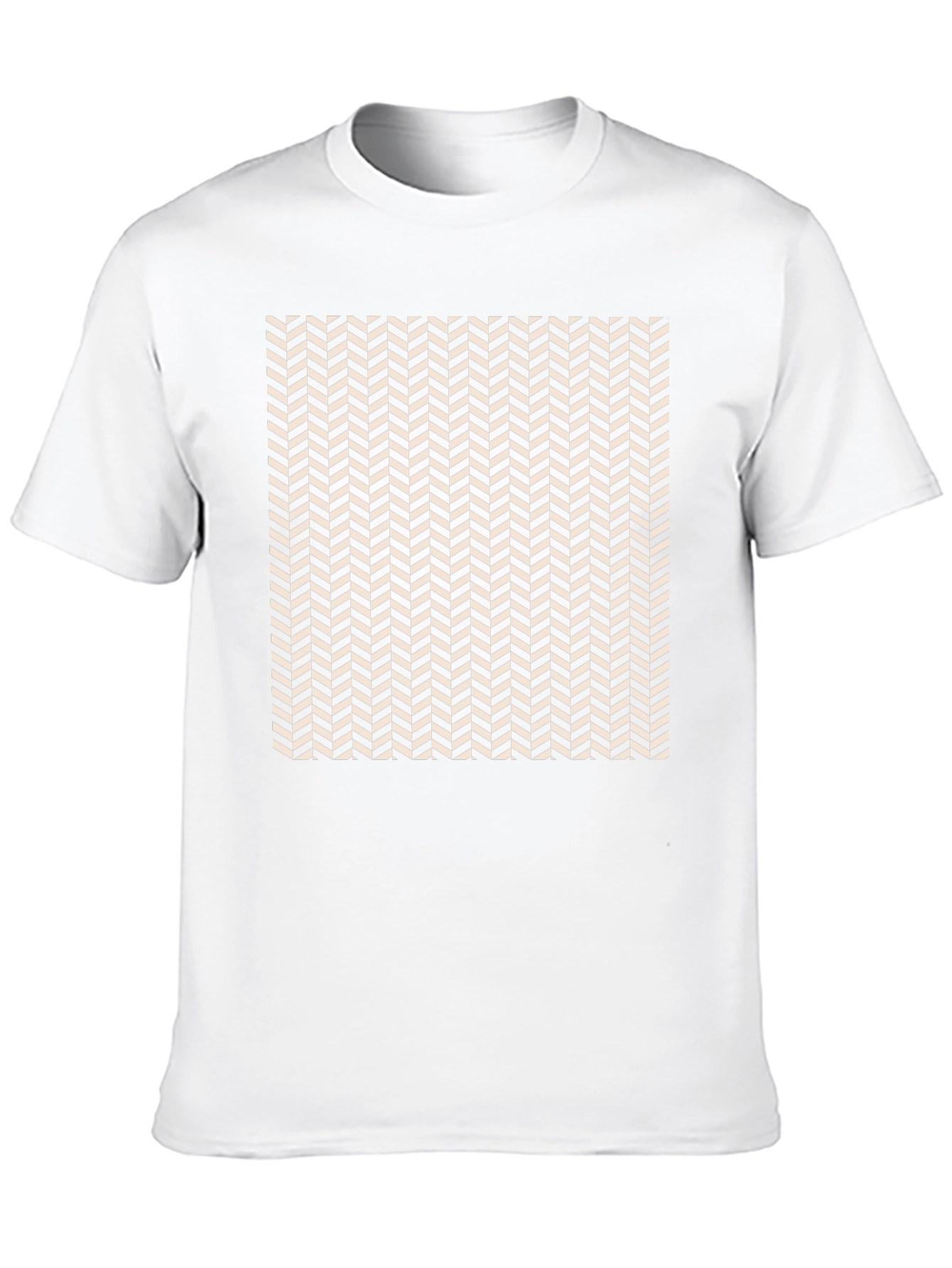 Herringbone Pattern Tee - Modern Style