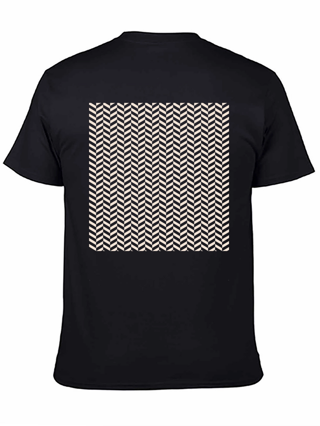 Herringbone Pattern Tee - Modern Style