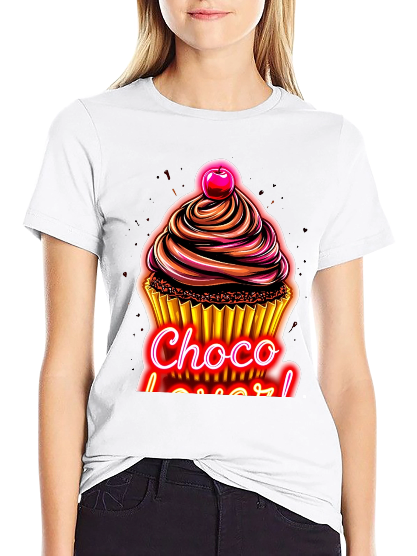 Choco Lover T-Shirt - Delicious Cupcake Design!