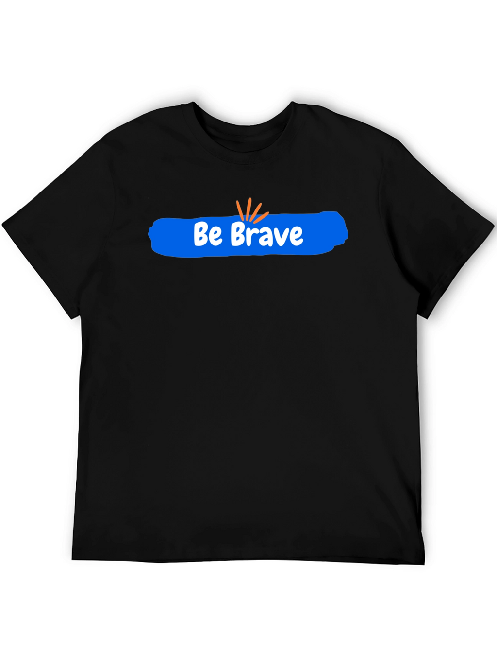 Be Brave Graphic Tee - Black Cotton Comfort