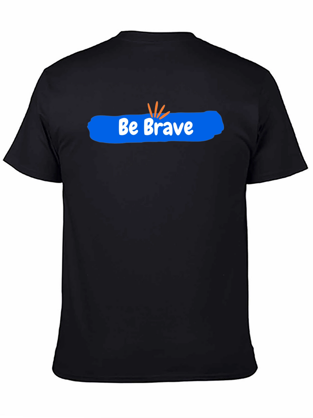 Be Brave Graphic Tee - Black Cotton Comfort