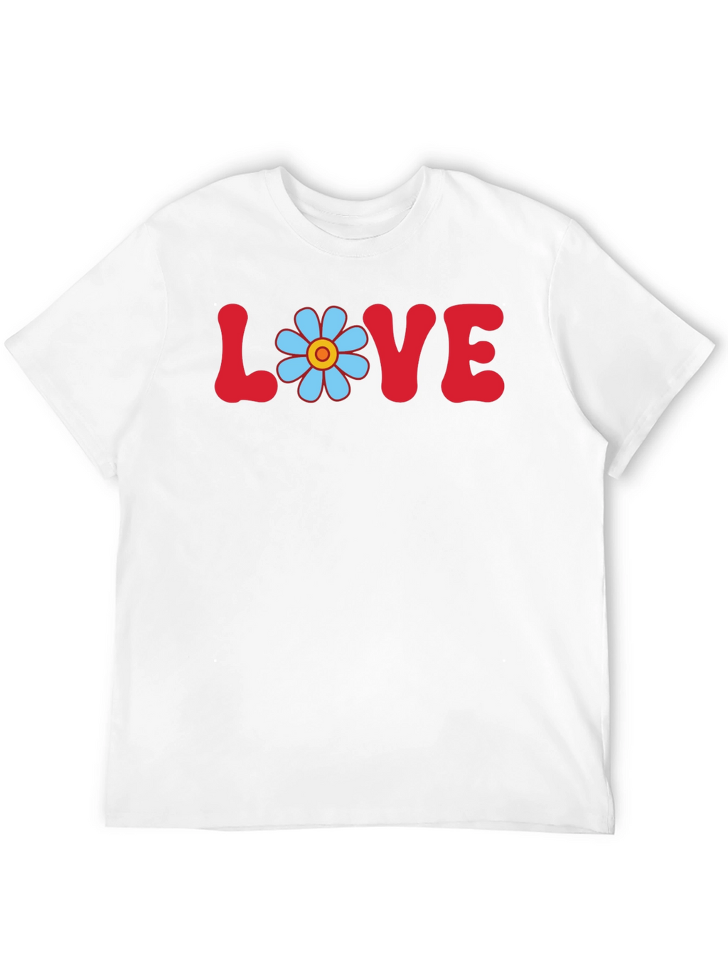 Love Flower Power T-Shirt Retro Graphic Tee