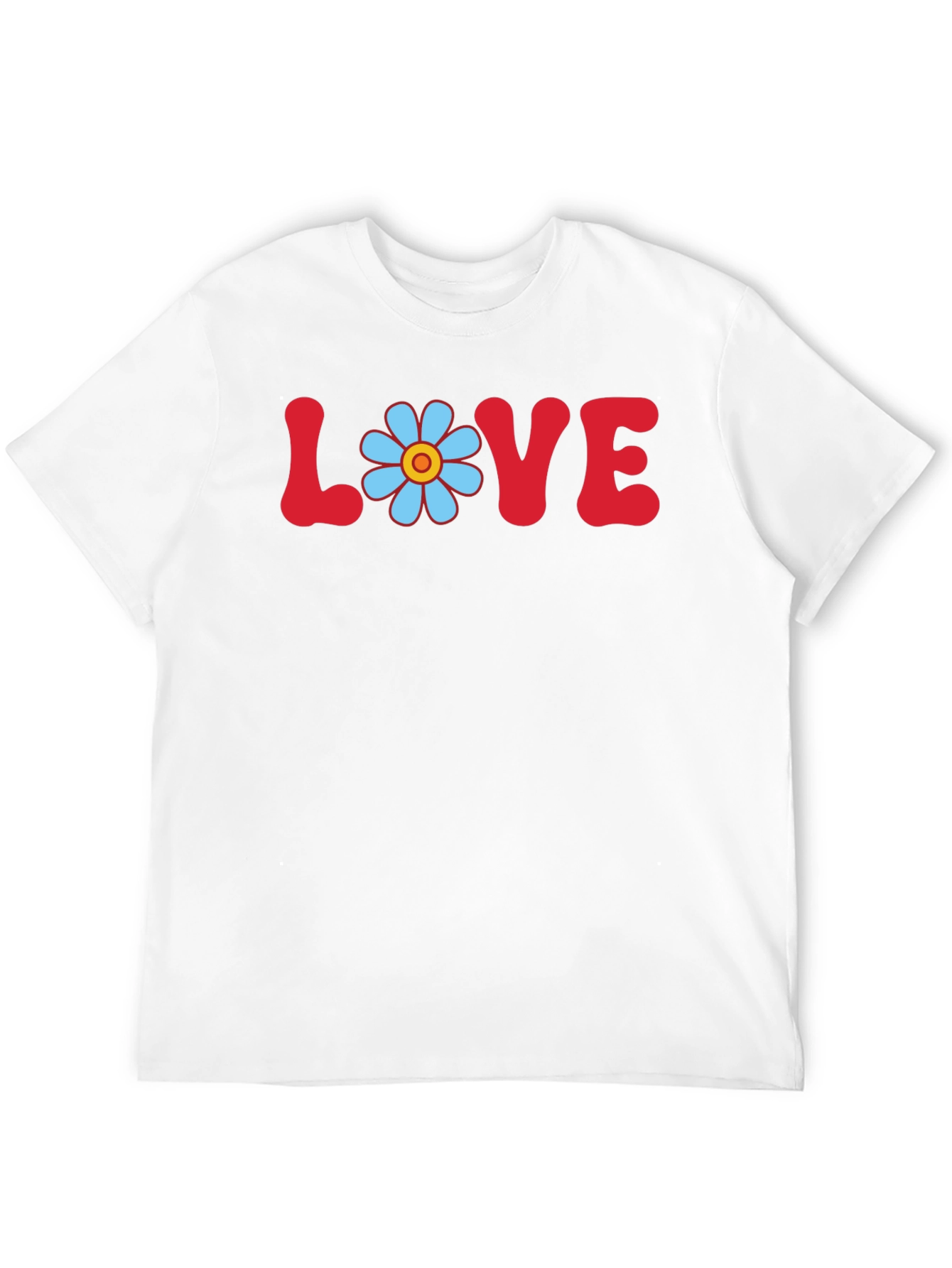 Love Flower Power T-Shirt Retro Graphic Tee