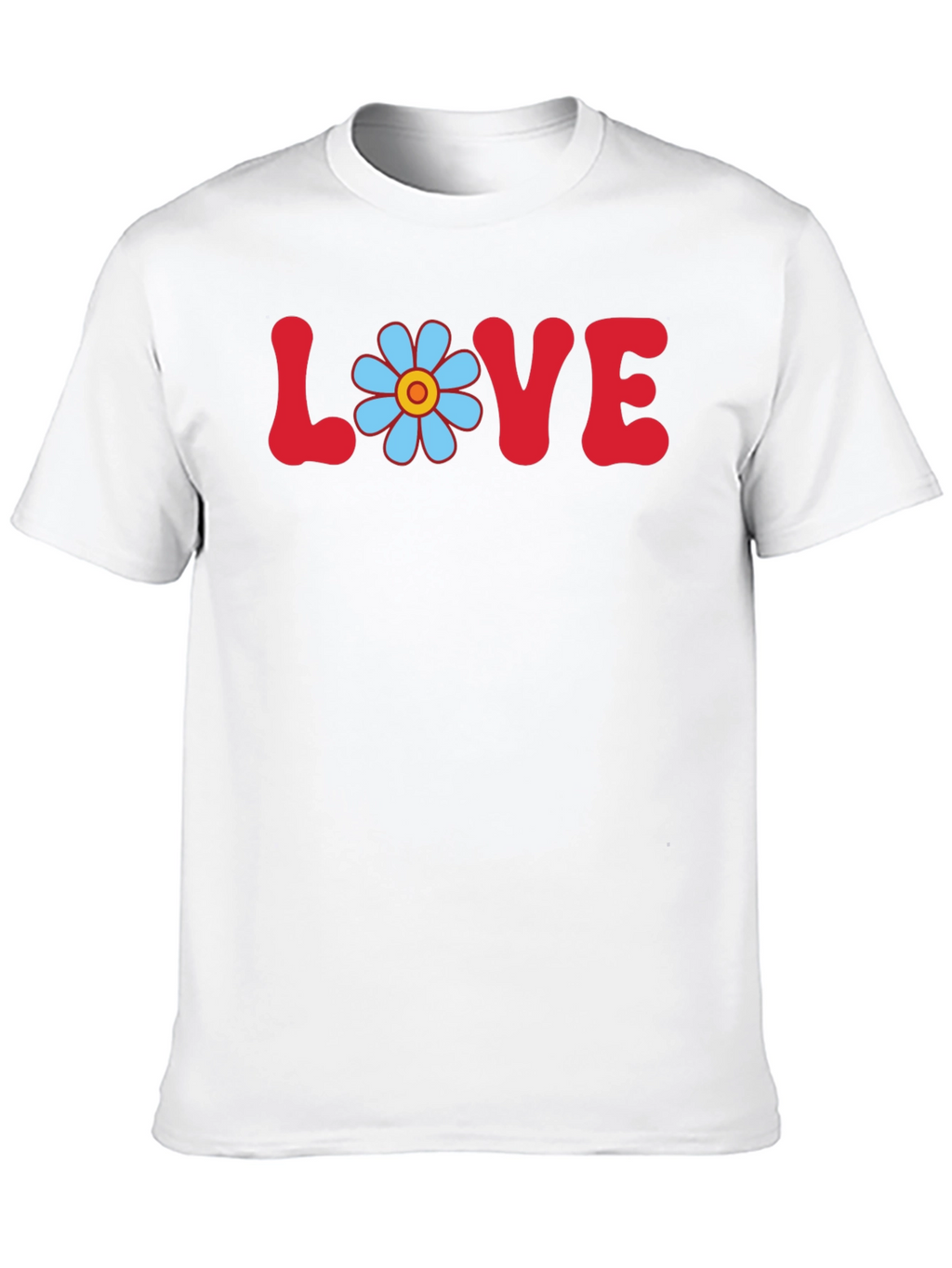Love Flower Power T-Shirt Retro Graphic Tee