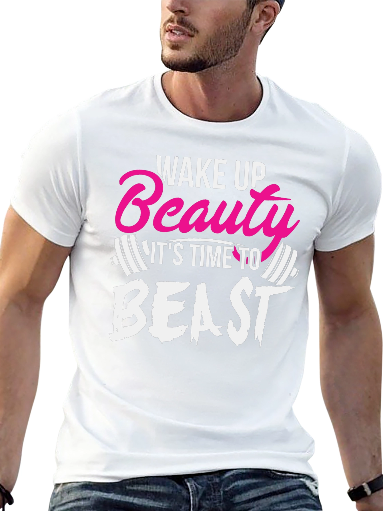 Wake Up Beauty Beast Graphic T-Shirt