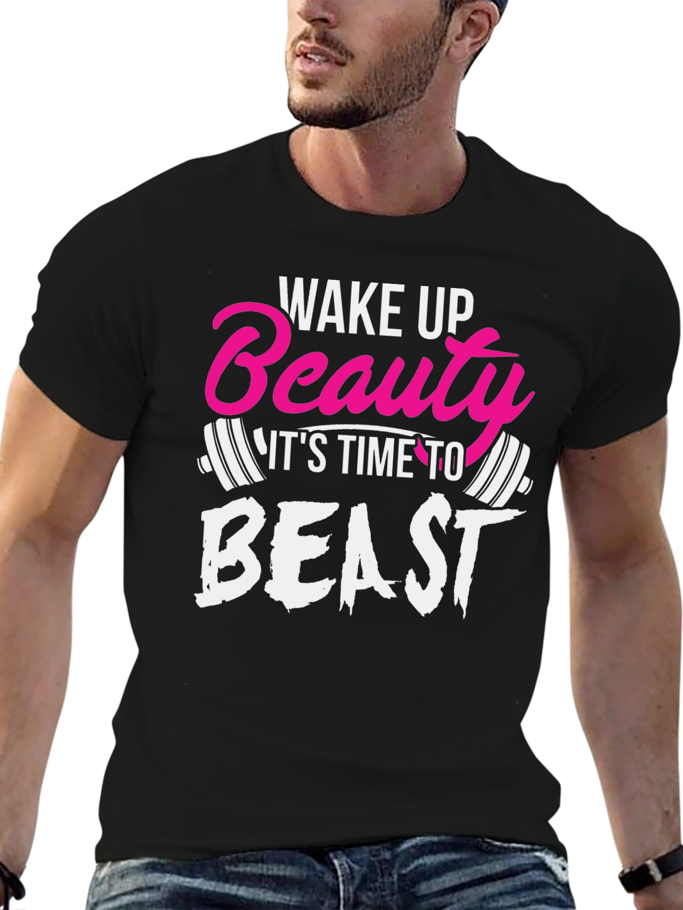 Wake Up Beauty Beast Graphic T-Shirt