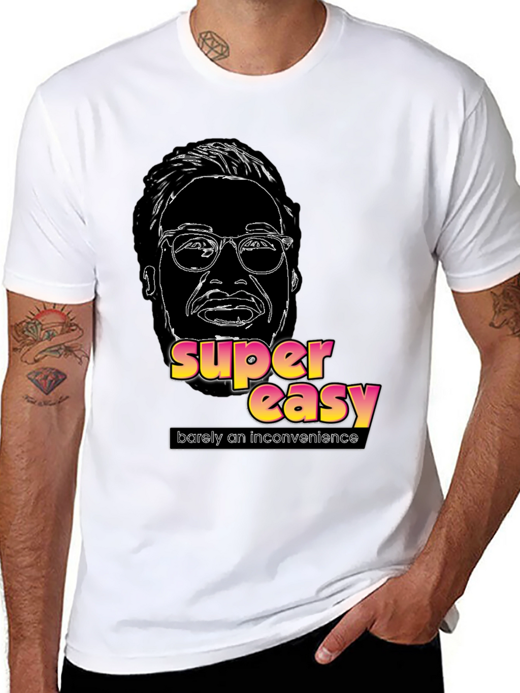 Super Easy Barely An Inconvenience Black T-Shirt