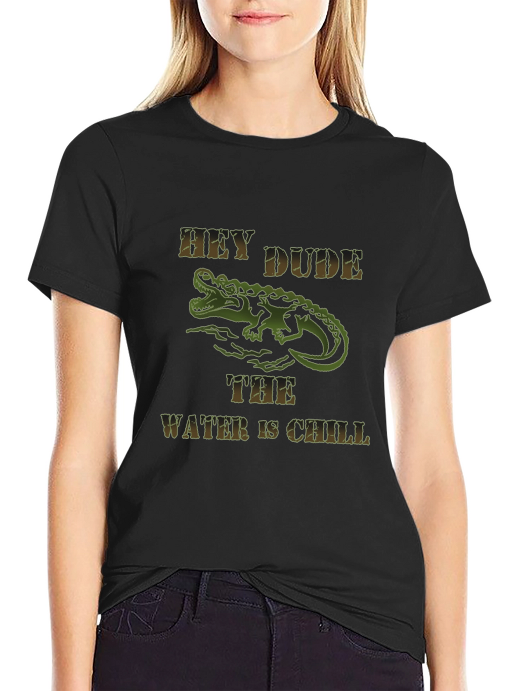 Hey Dude The Water Is Chill Graphic T-Shirt