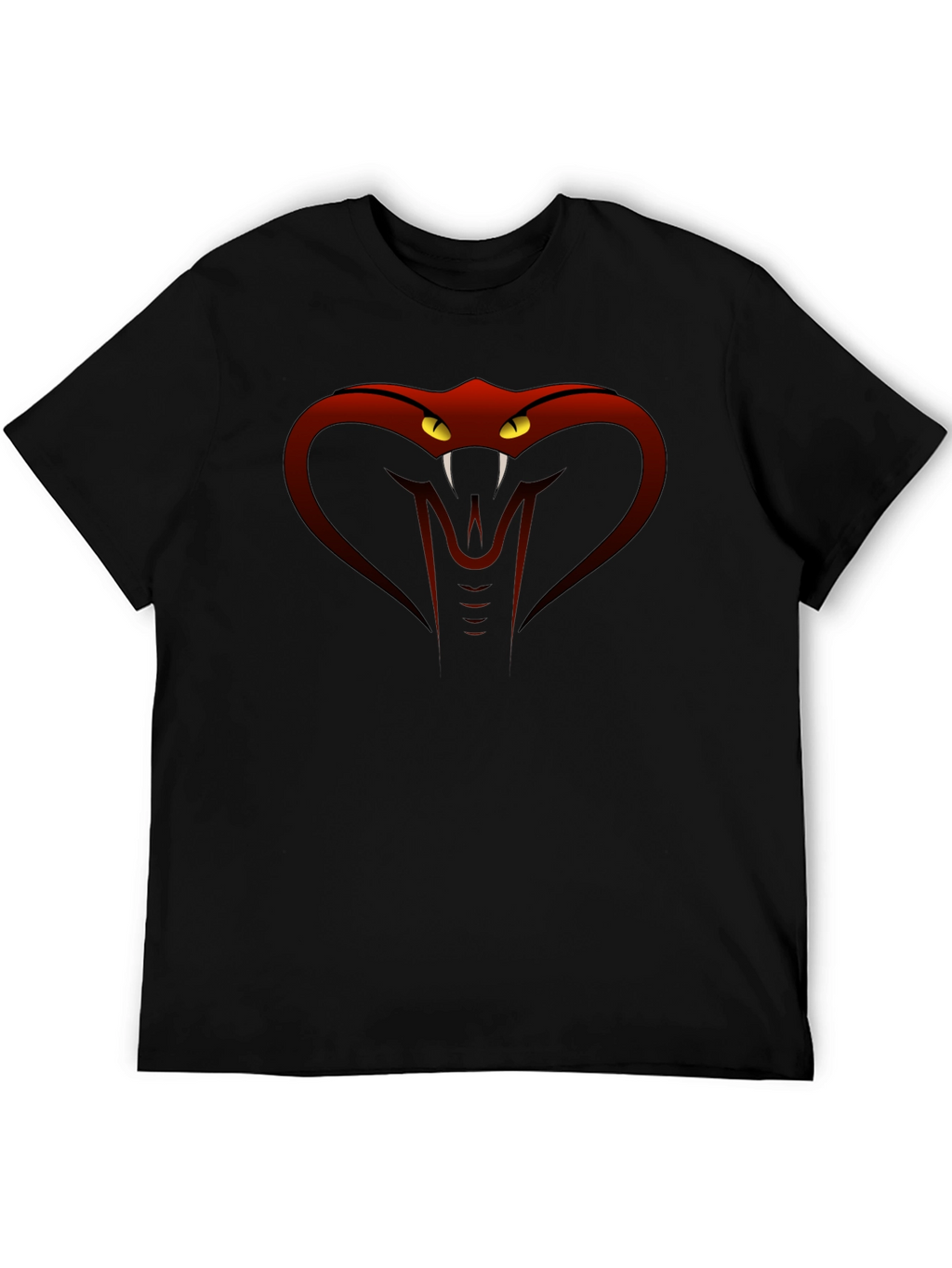 Cobra Snake Graphic T-Shirt - Mens Black Tee