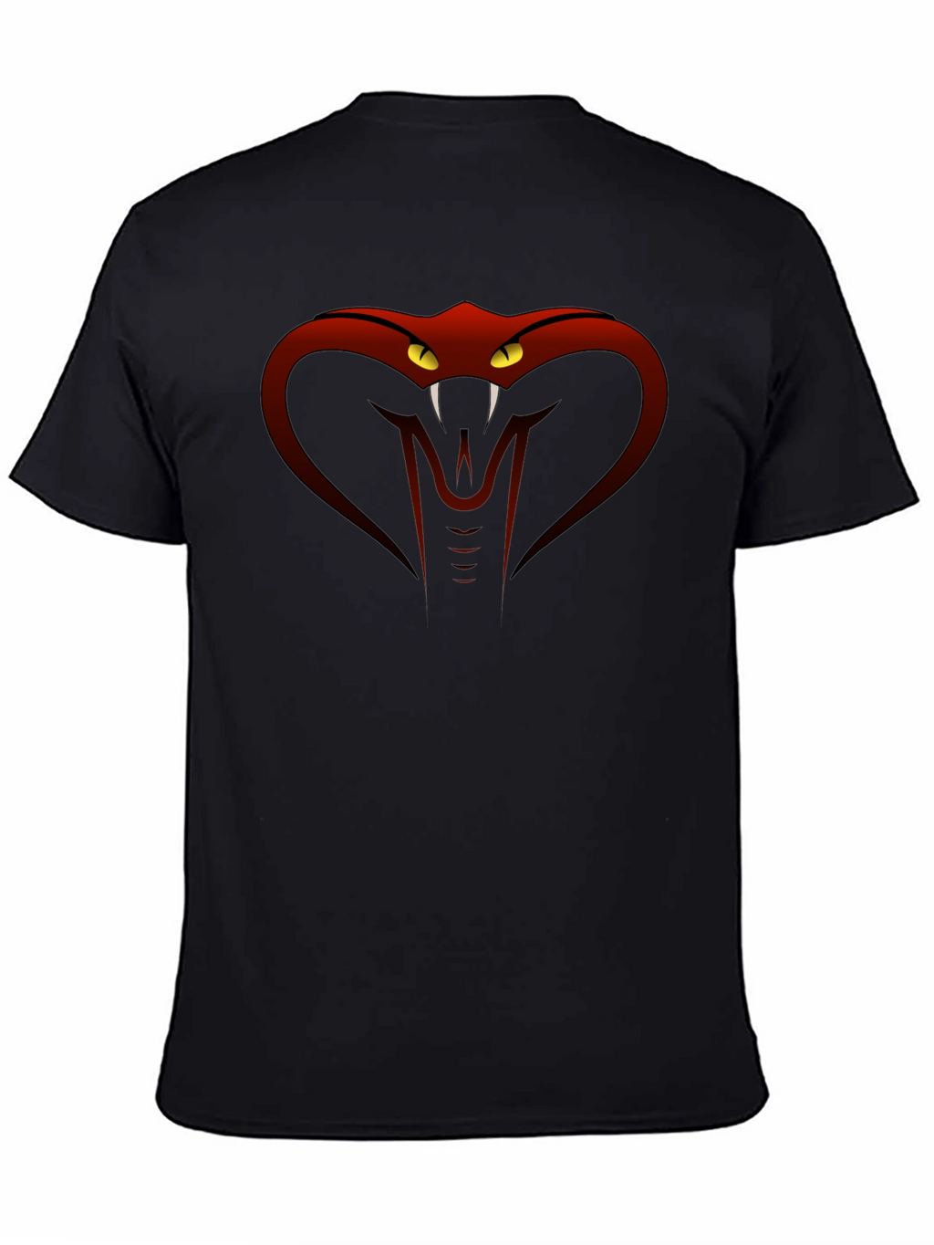 Cobra Snake Graphic T-Shirt - Mens Black Tee