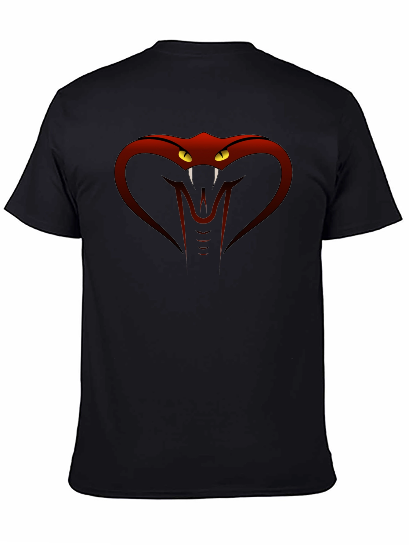 Cobra Snake Graphic T-Shirt - Mens Black Tee