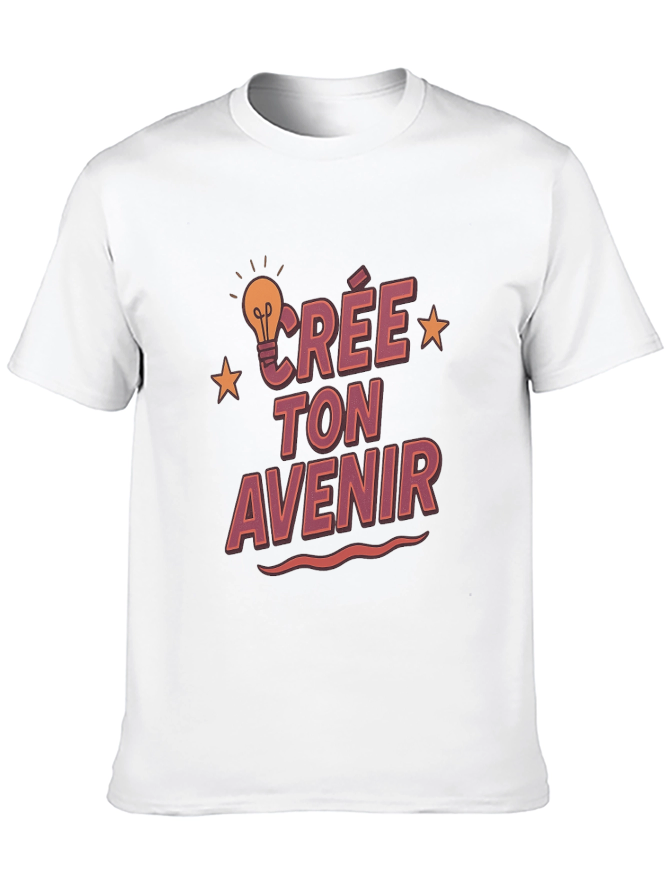 Crée Ton Avenir Graphic T-Shirt - Black Cotton Tee