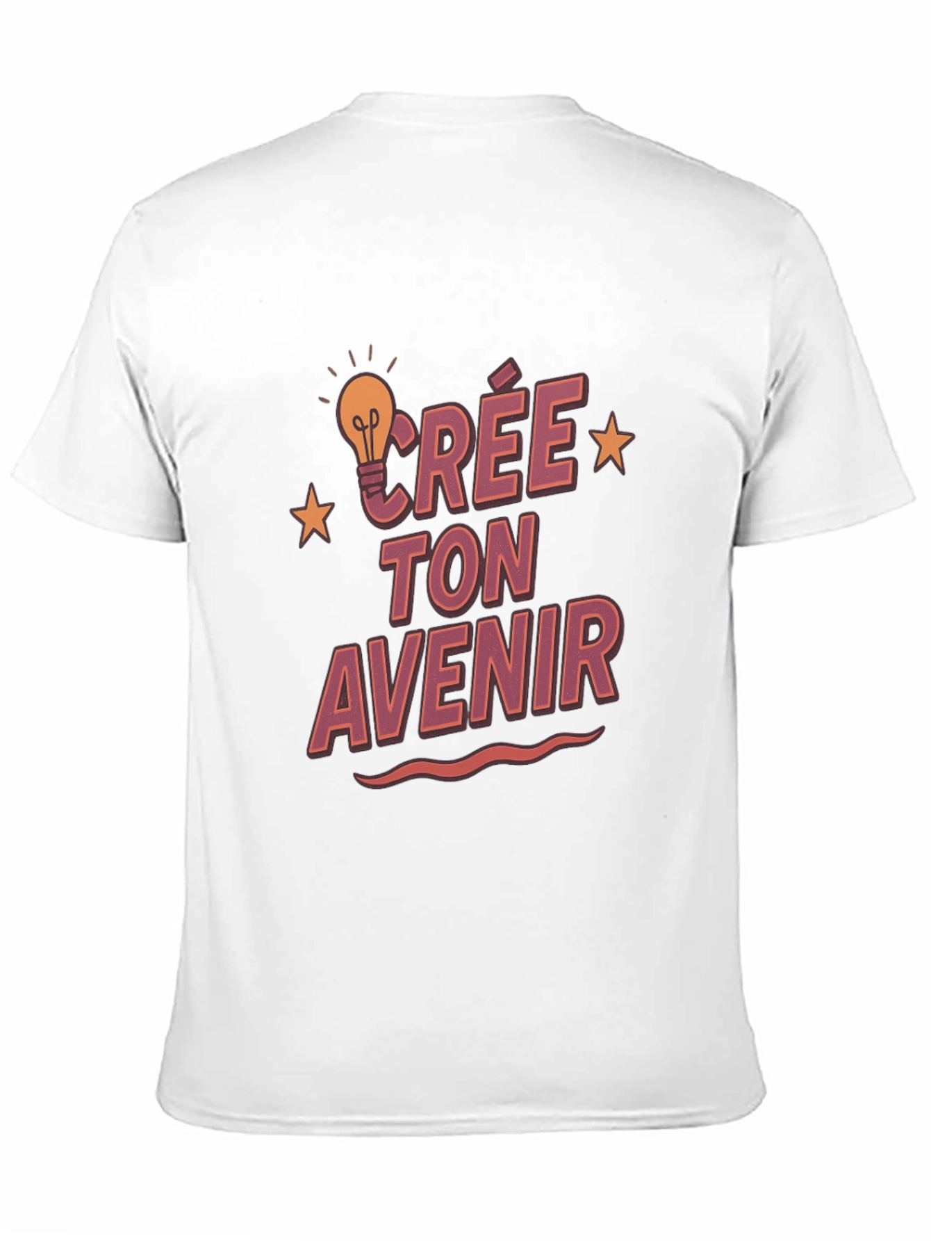 Crée Ton Avenir Graphic T-Shirt - Black Cotton Tee