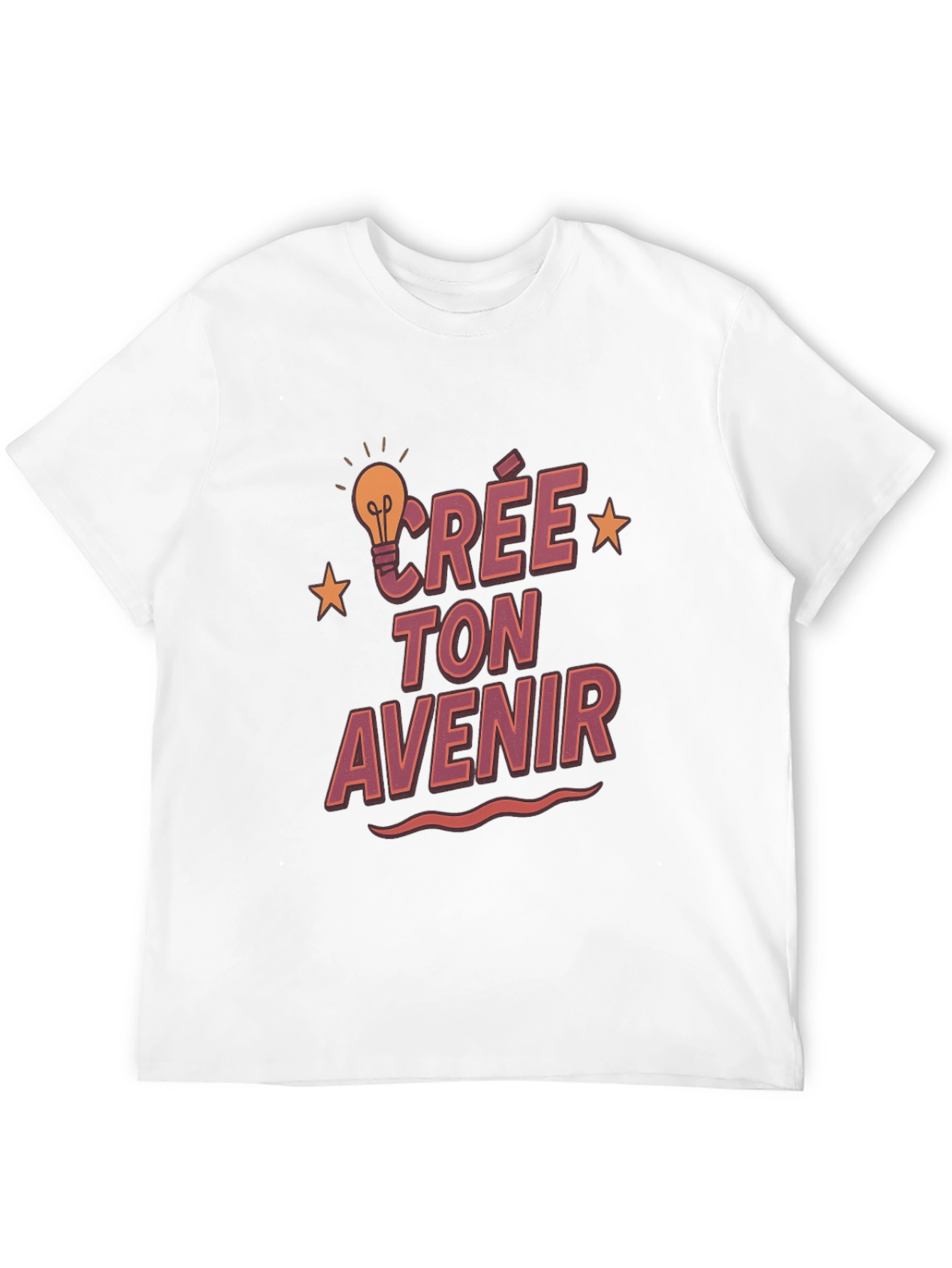 Crée Ton Avenir Graphic T-Shirt - Black Cotton Tee