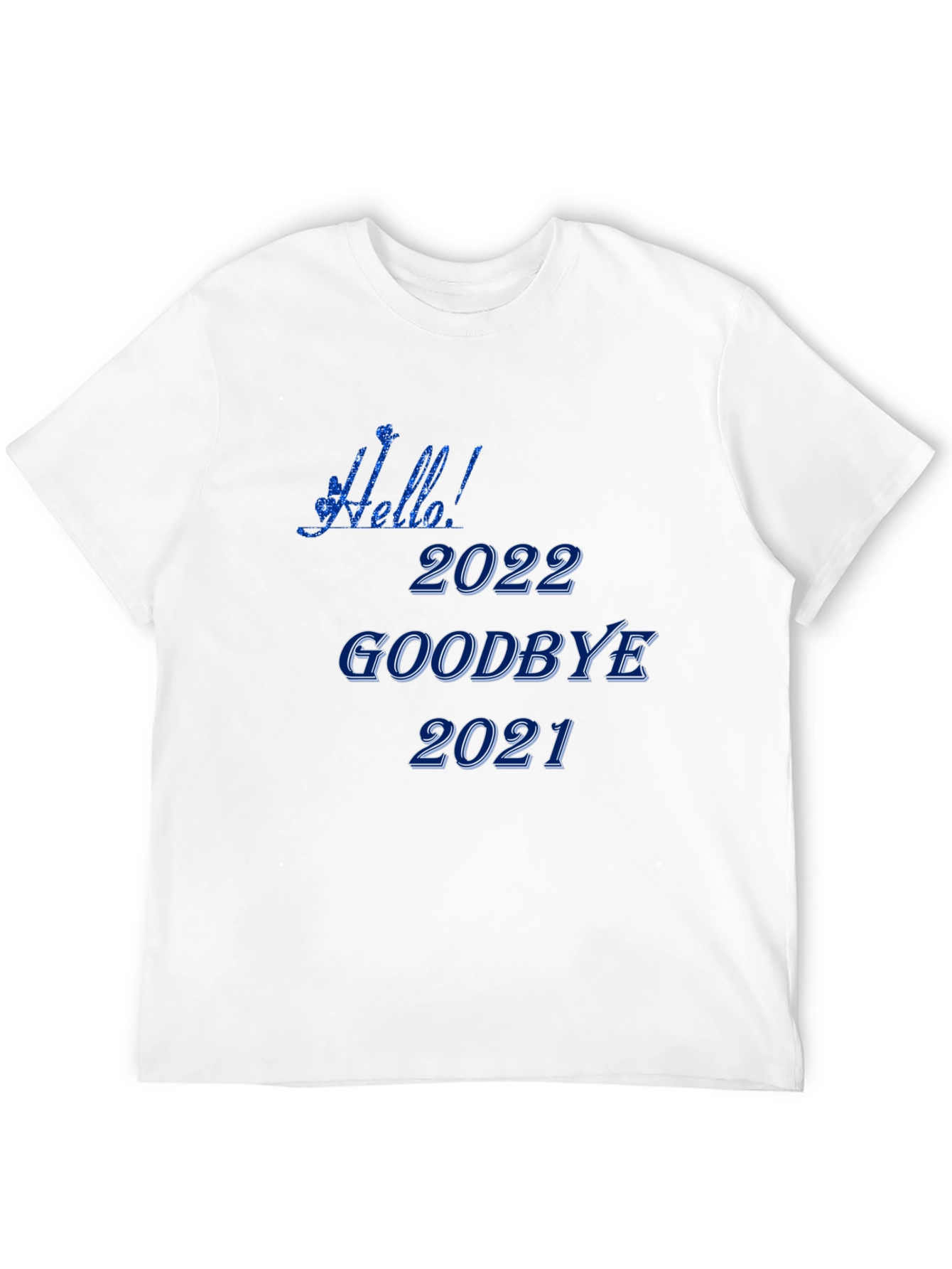 Hello 2022 Goodbye 2021 Black T-Shirt