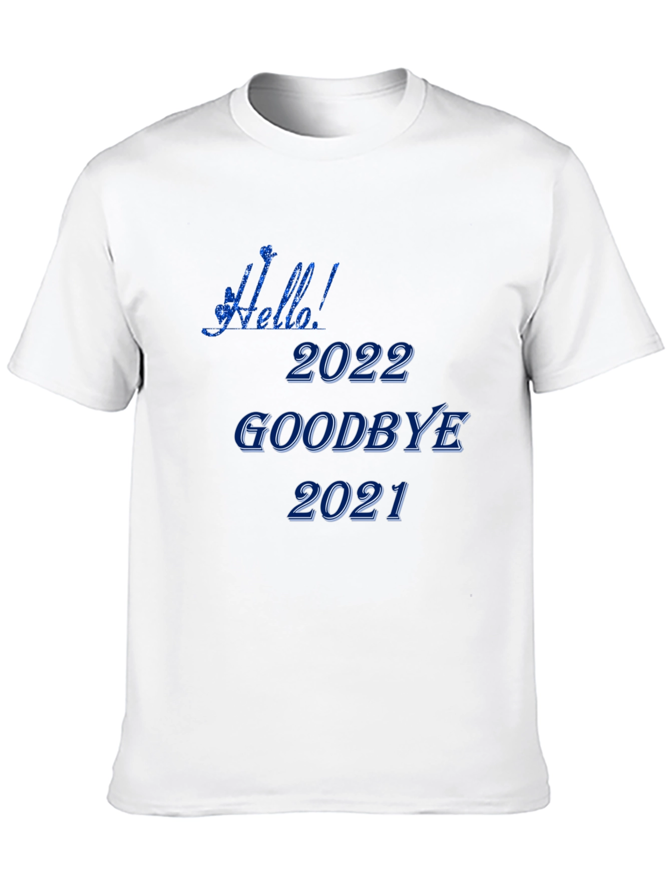 Hello 2022 Goodbye 2021 Black T-Shirt