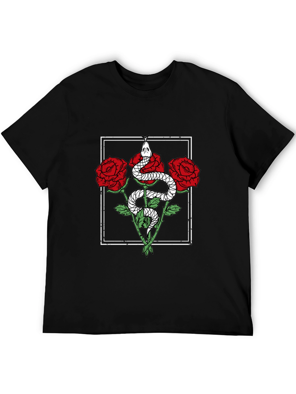 Snake & Roses Graphic Tee