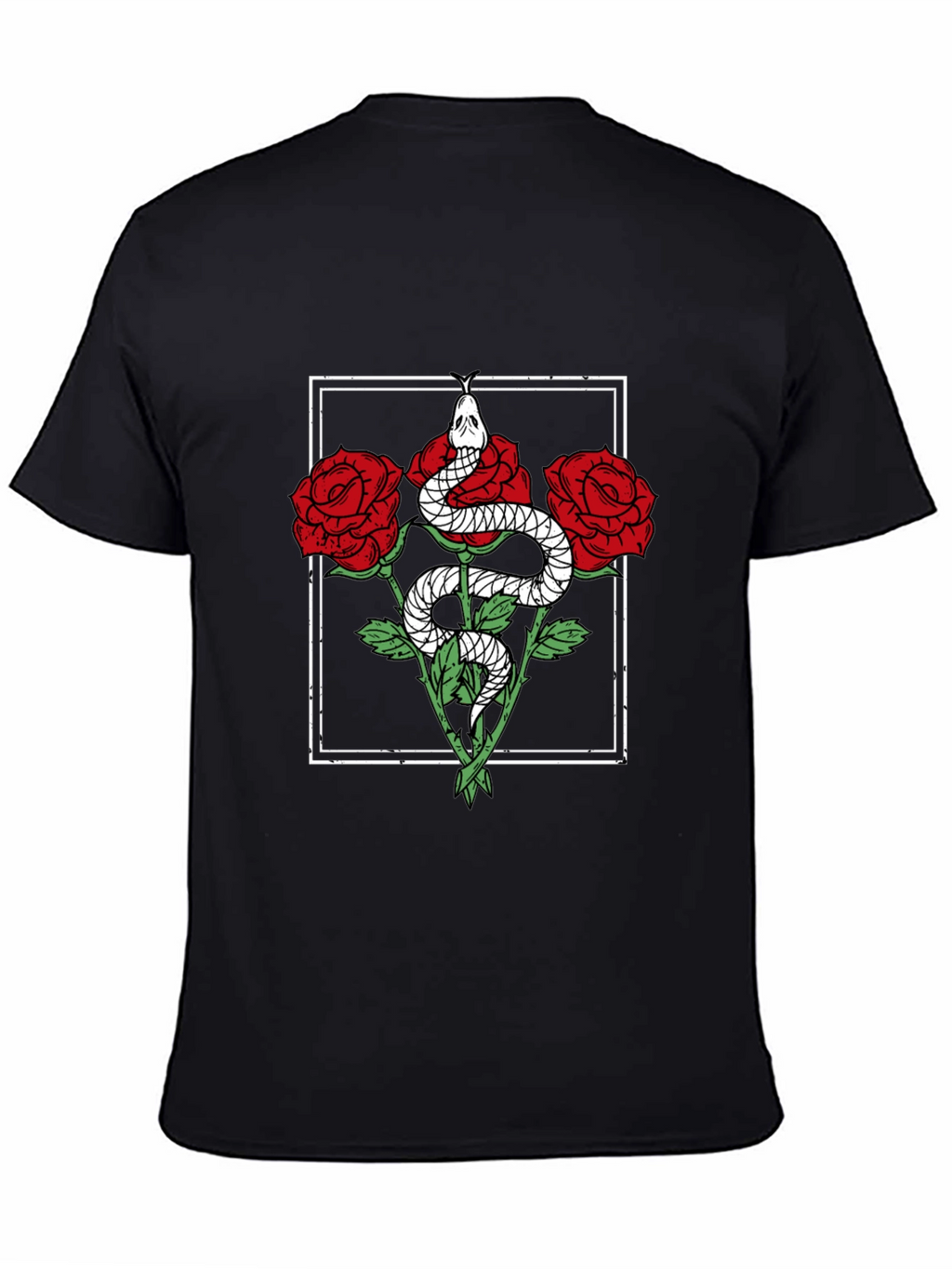 Snake & Roses Graphic Tee