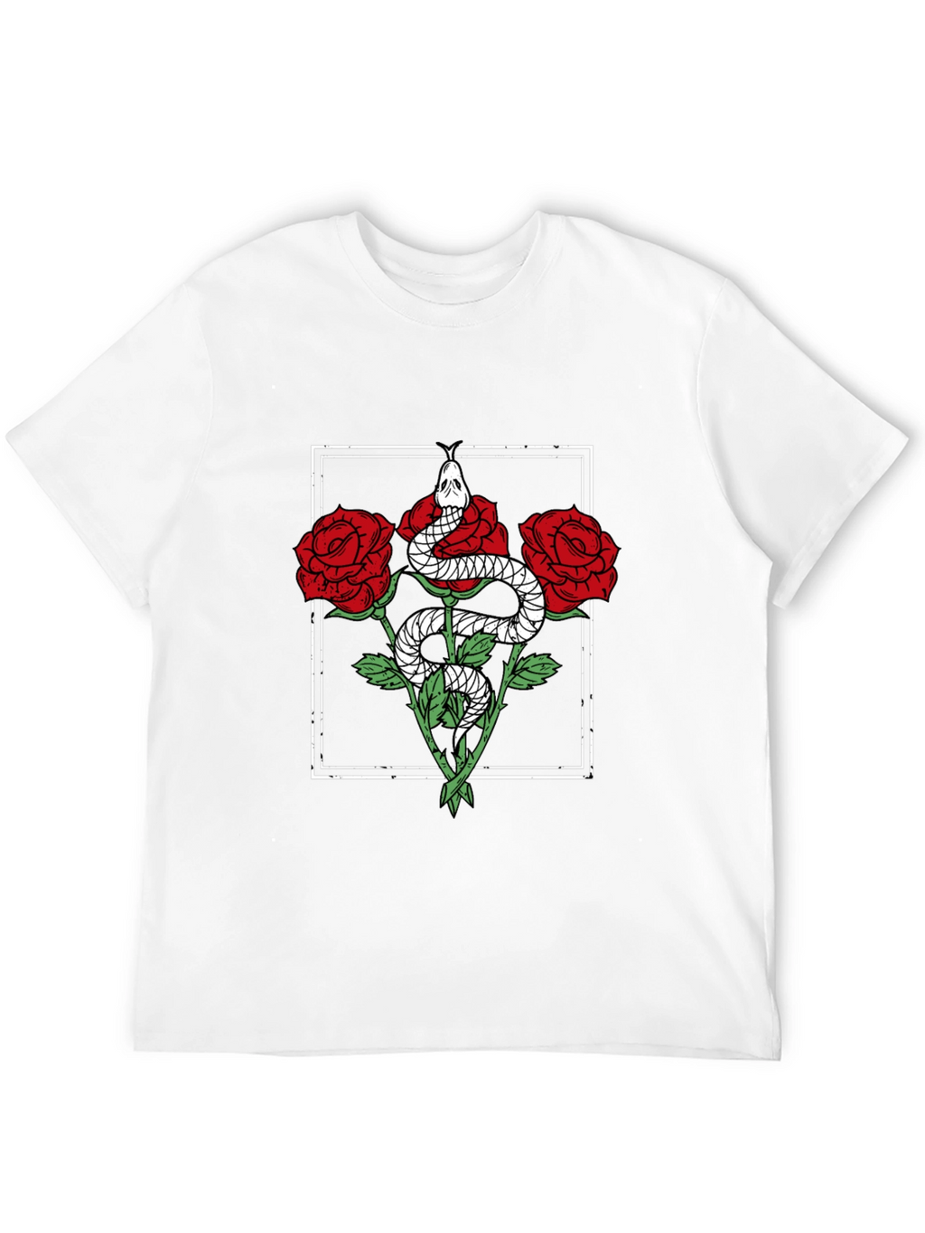 Snake & Roses Graphic Tee