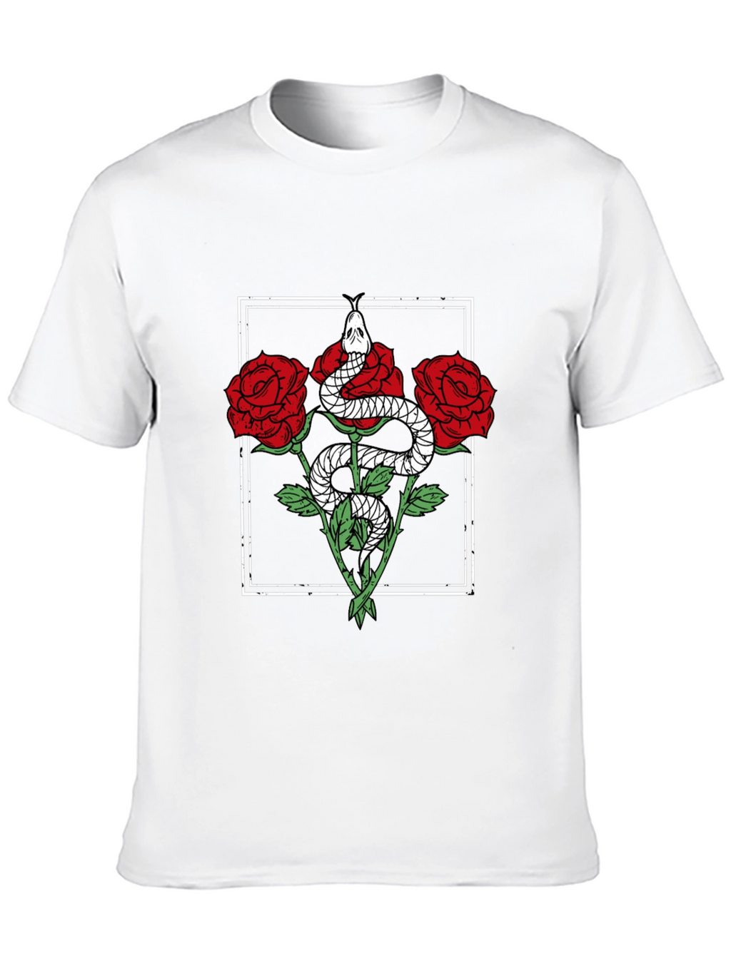 Snake & Roses Graphic Tee