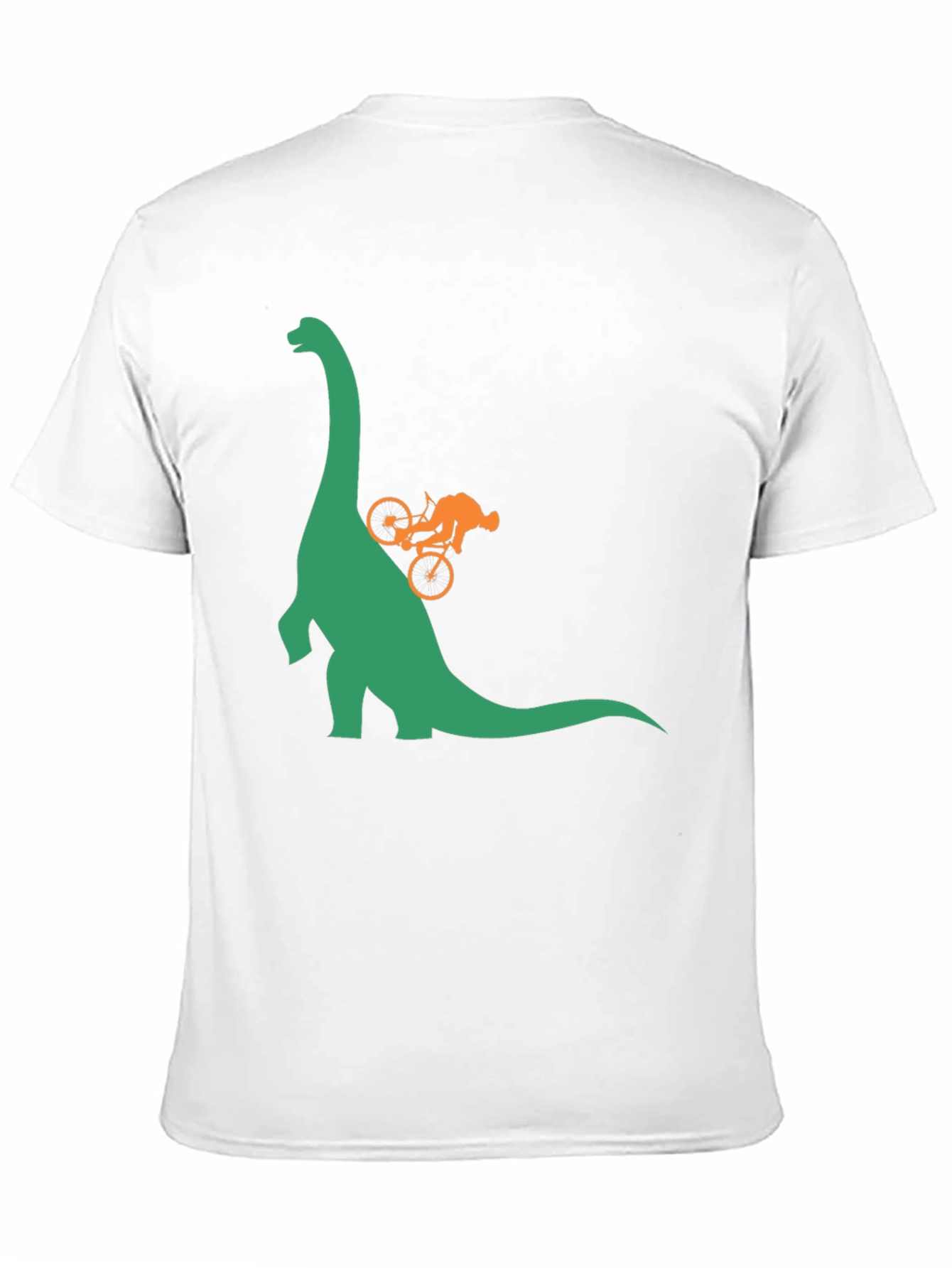 Dino Bike Ride Graphic Tee - Black Cotton T-Shirt