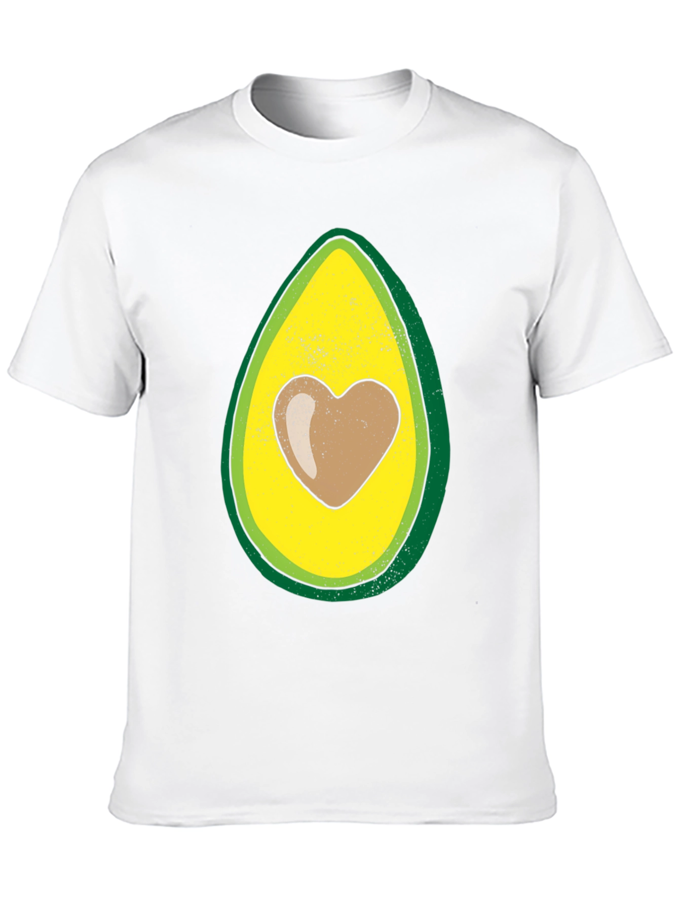 Avocado Heart Graphic T-Shirt - Trendy Casual Wear