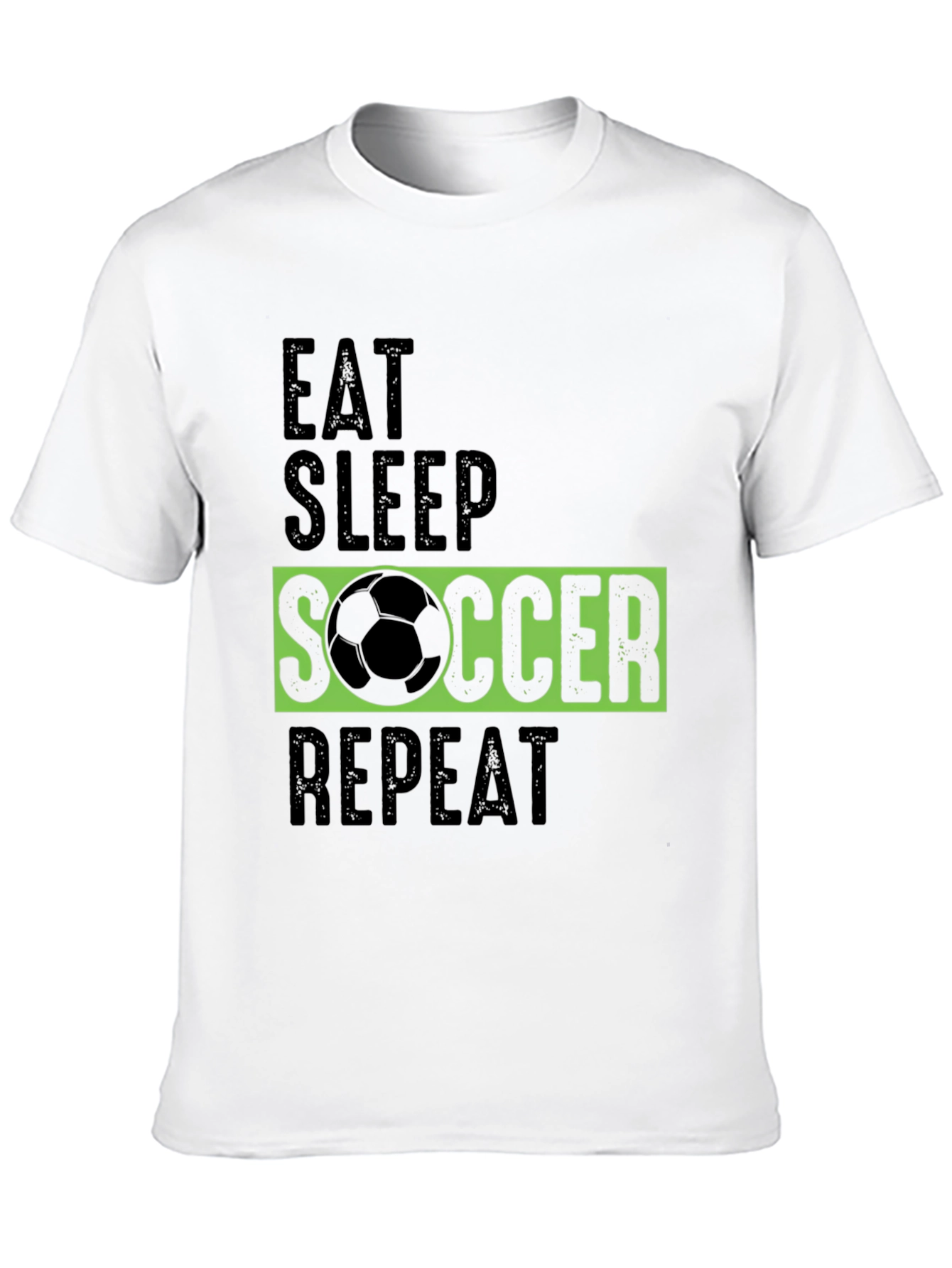 Eat Sleep Soccer Repeat Graphic Tee