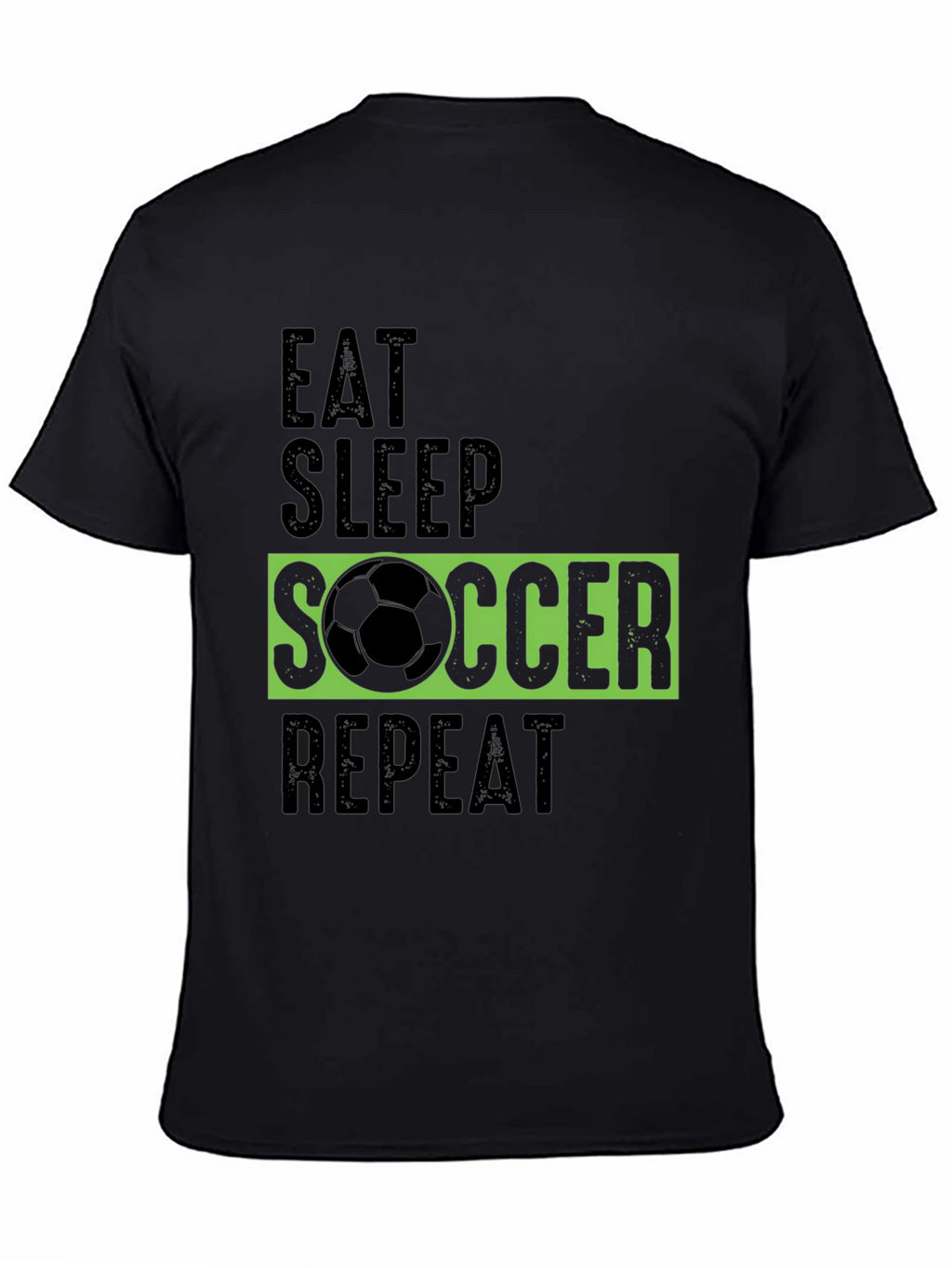 Eat Sleep Soccer Repeat Graphic Tee