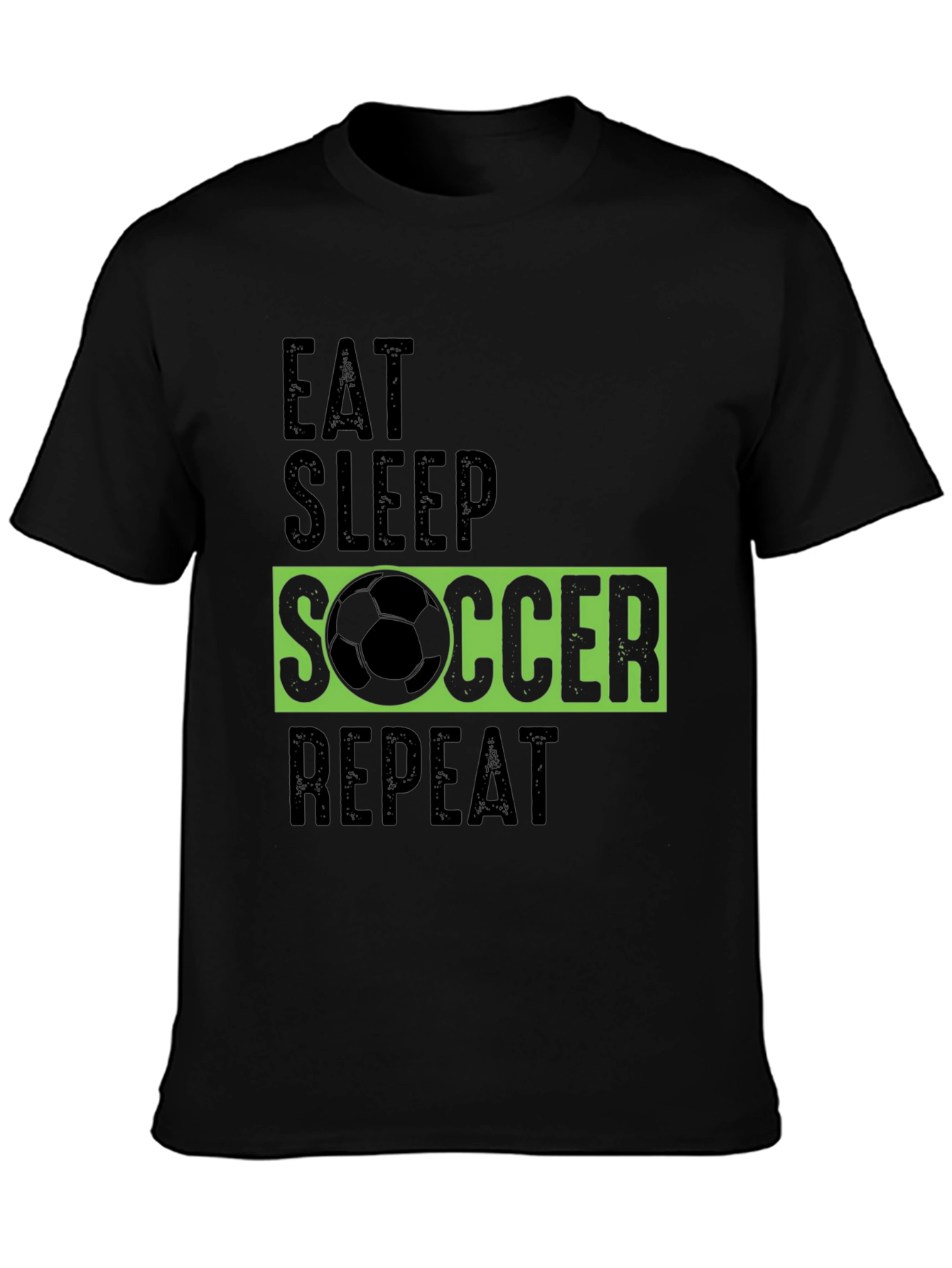 Eat Sleep Soccer Repeat Graphic Tee