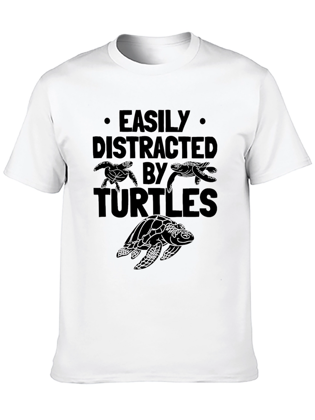 Easily Distracted by Turtles Graphic T-Shirt