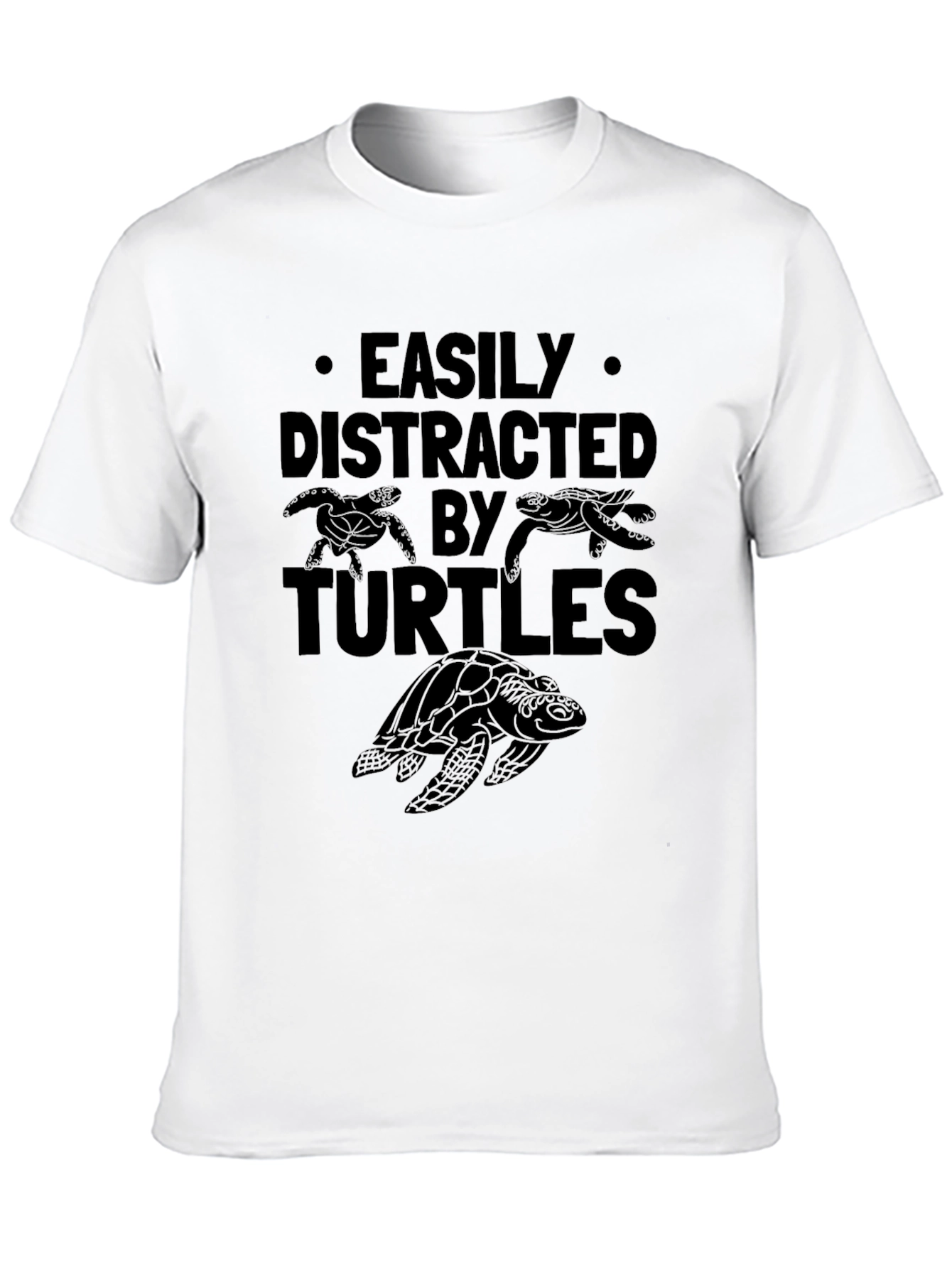 Easily Distracted by Turtles Graphic T-Shirt