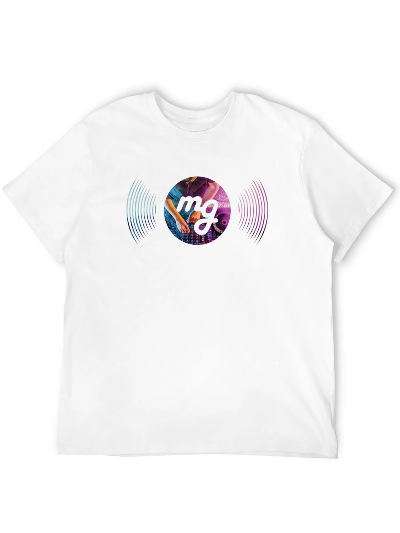 DJ Vinyl Record Graphic Black T-Shirt
