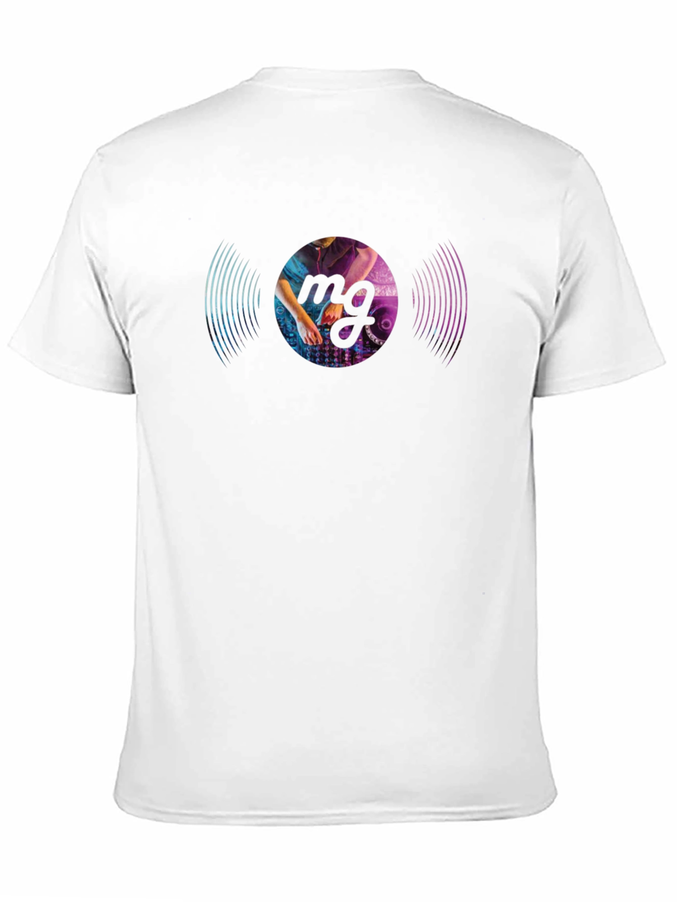 DJ Vinyl Record Graphic Black T-Shirt