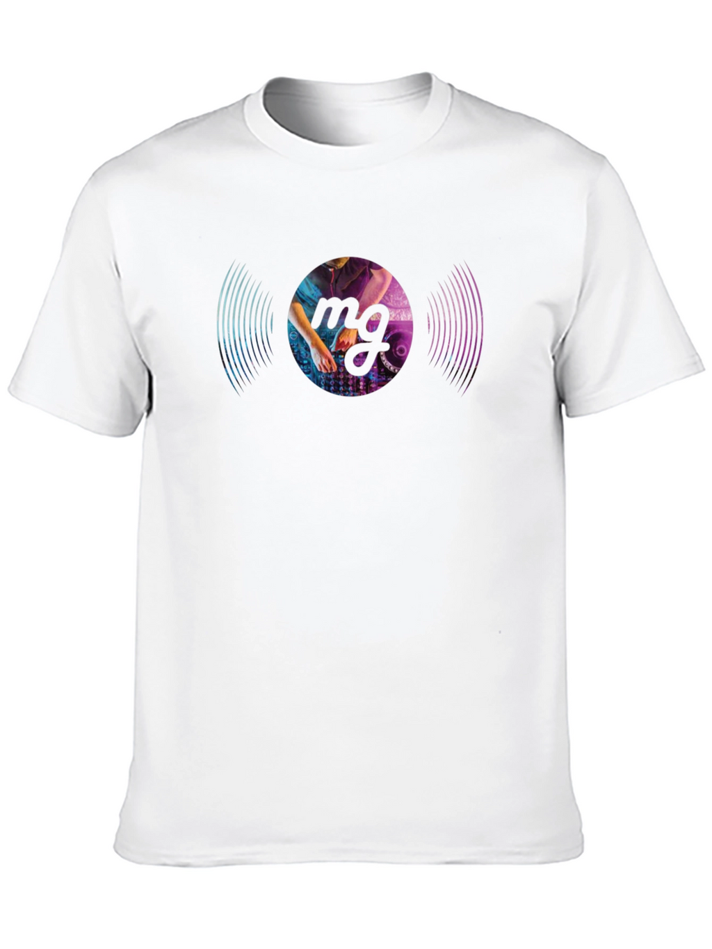 DJ Vinyl Record Graphic Black T-Shirt