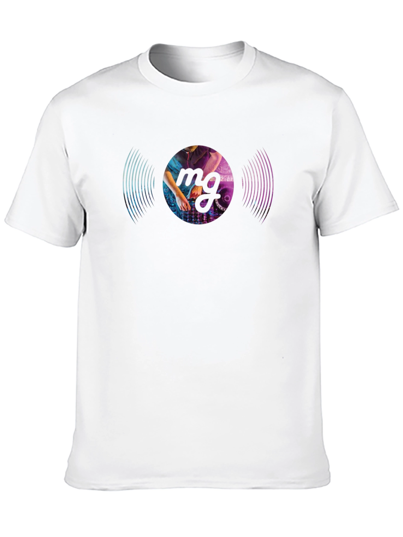 DJ Vinyl Record Graphic Black T-Shirt