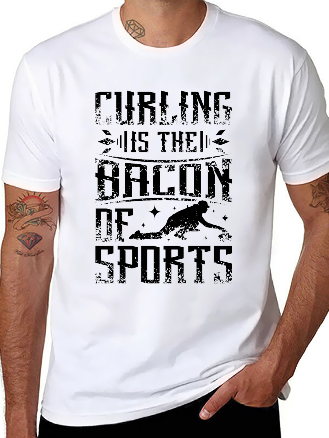 Curling is the Bacon of Sports Graphic T-Shirt